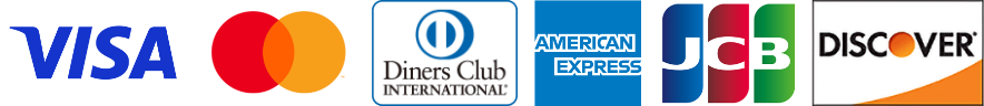 VISA, MASTER, Diners, AMEX, JCB, DISCOVER